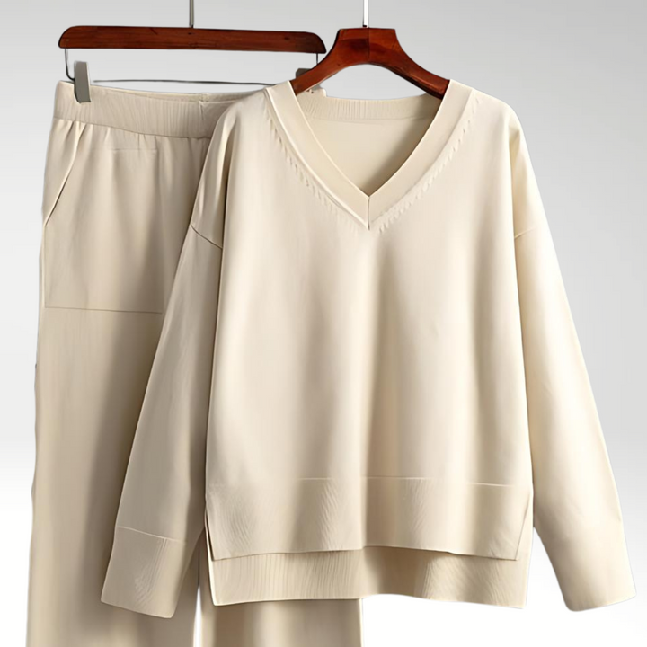 Lefèvre™ Luxe Ensemble deux pièces col V