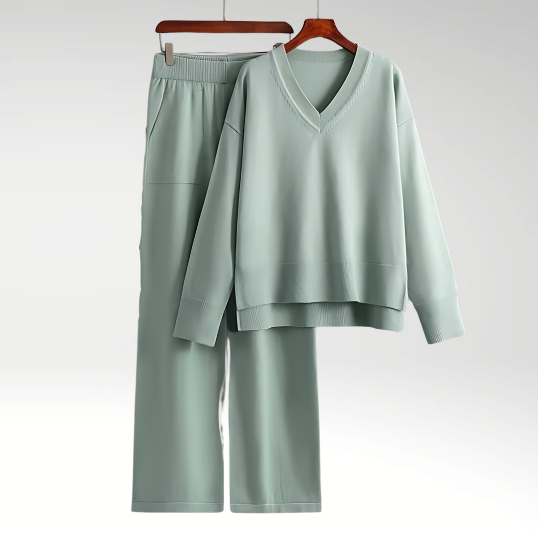 Lefèvre™ Luxe Ensemble deux pièces col V