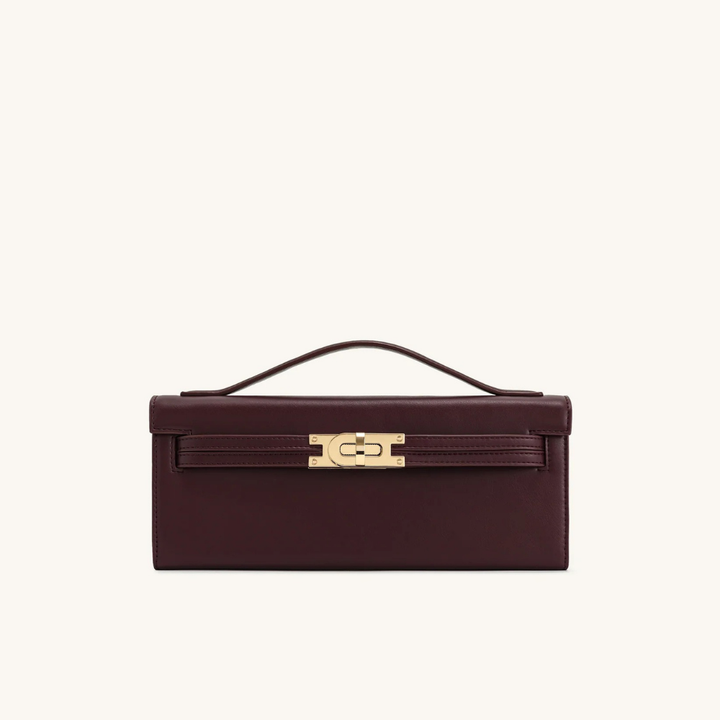 Lefèvre™ Sac à main à poignée supérieure Clémence - Bourgogne