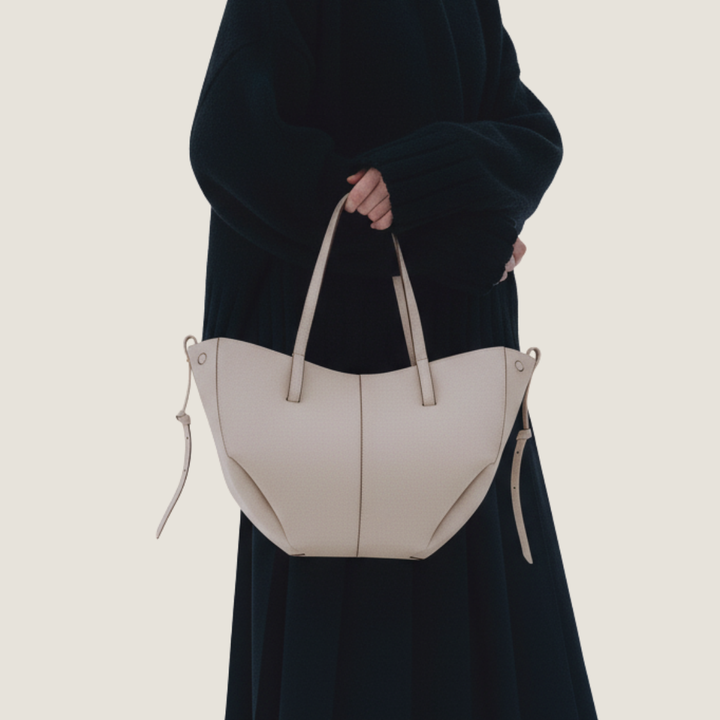 Lefèvre™ Mini Sac Tote Stella - Craie