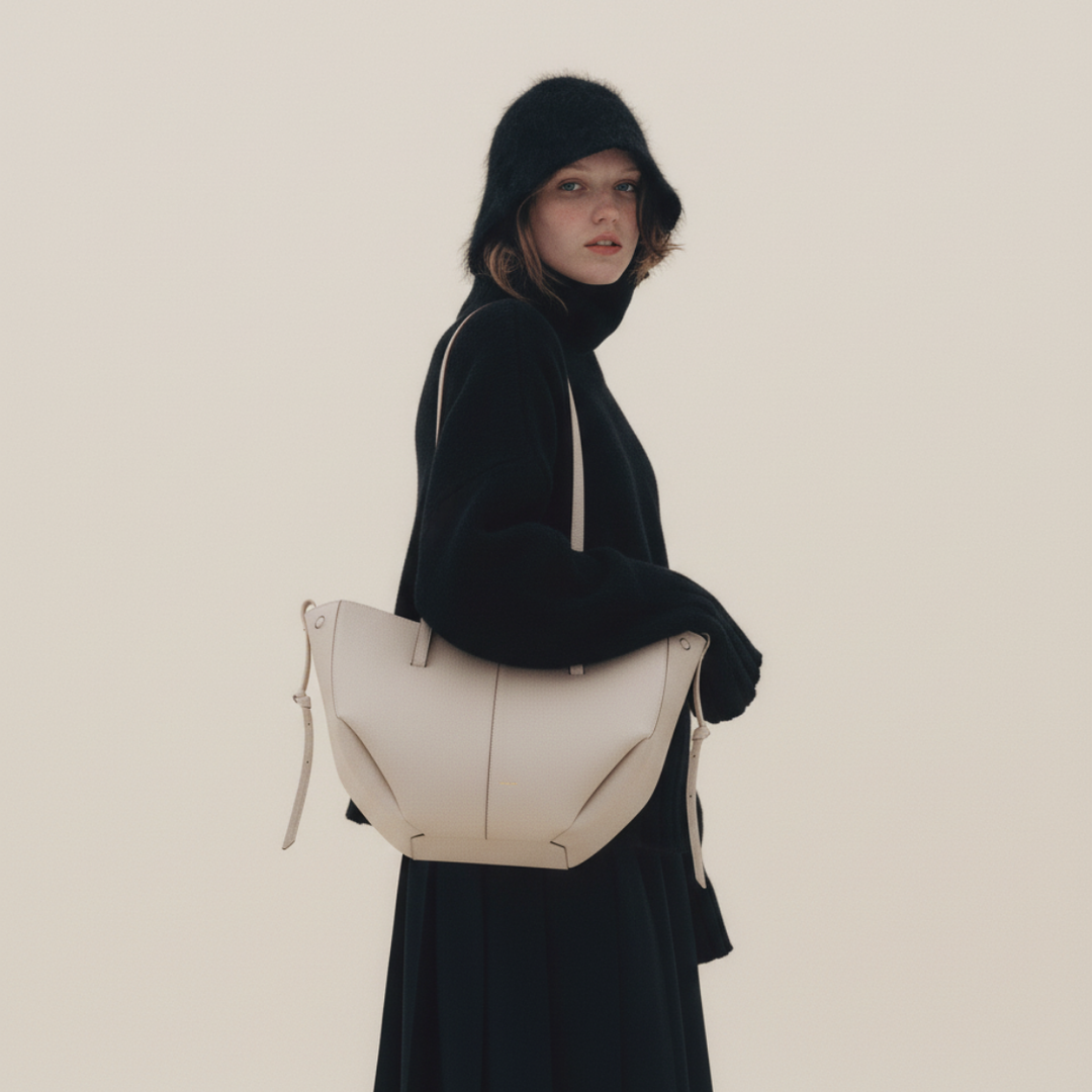 Lefèvre™ Mini Sac Tote Stella - Craie