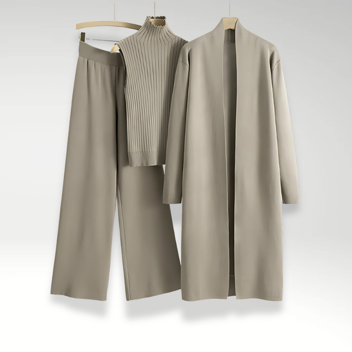 Lefèvre™ Ensemble trois pièces en maille Luxe