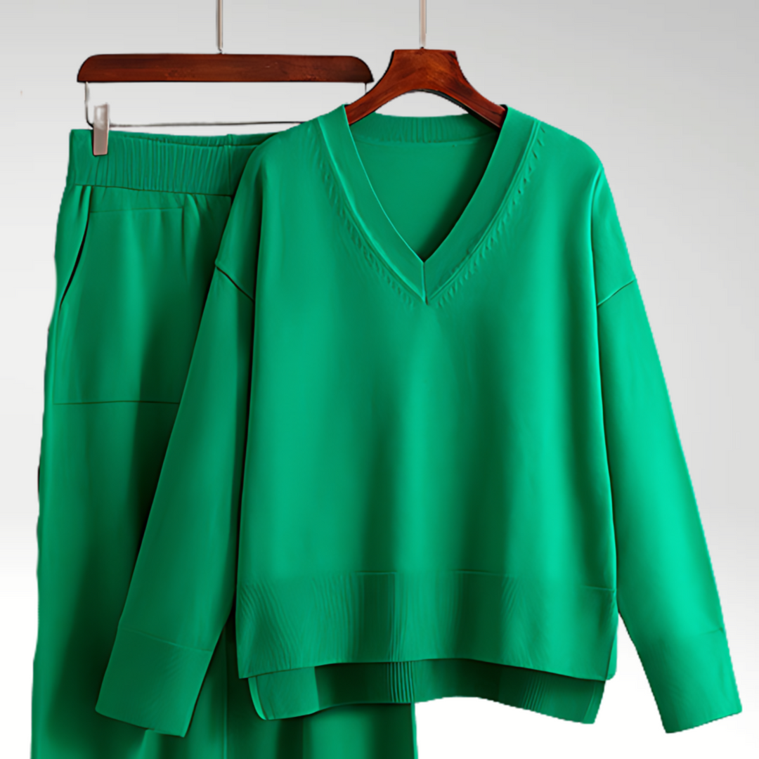 Lefèvre™ Luxe Ensemble deux pièces col V