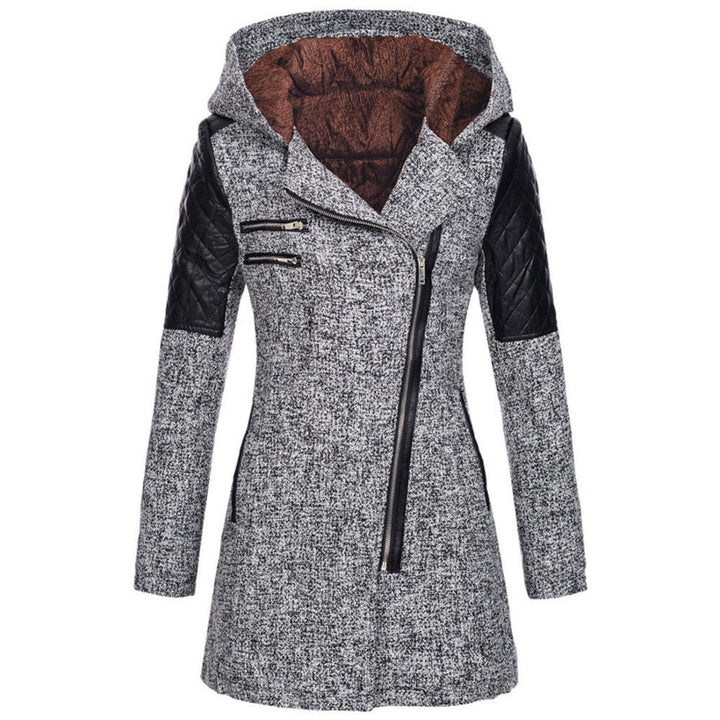 Lefèvre™ Manteau À Capuche Hivernal En Laine Pour Femmes