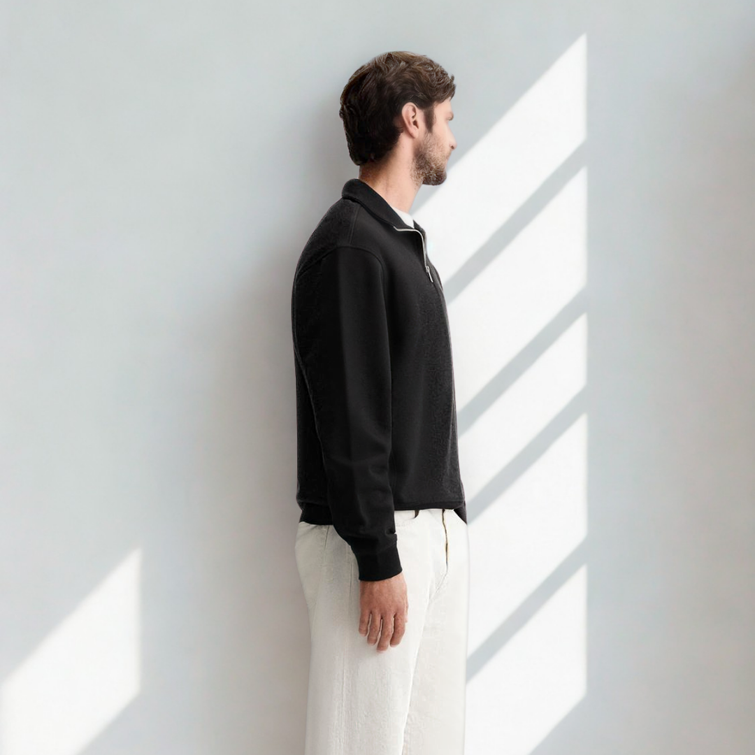 Lefèvre™ Sweat Zippé Paris - Noir