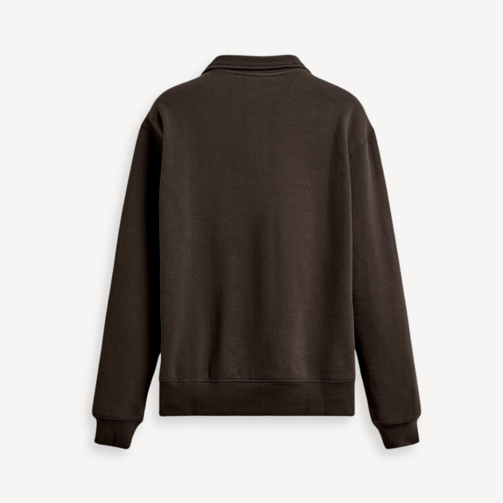 Lefèvre™ Sweat Zip Paris - Marron