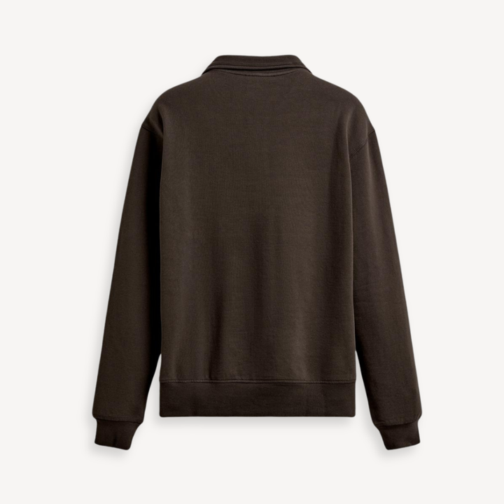 Lefèvre™ Sweat Zip Paris - Marron