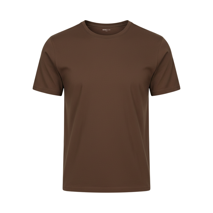 Lefèvre™ – T-shirt Coupe Parfaite Athènes – Marron