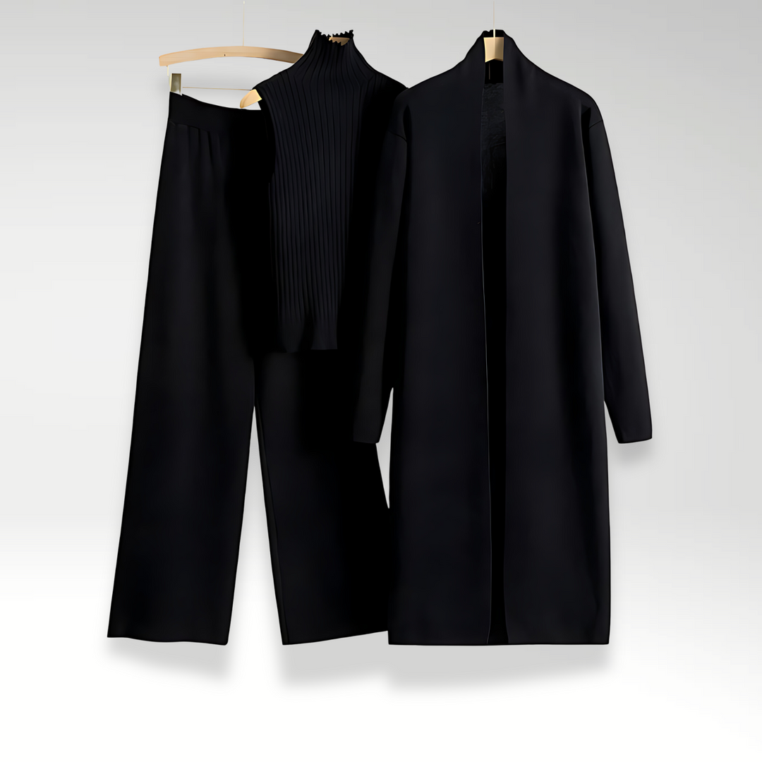 Lefèvre™ Ensemble trois pièces en maille Luxe