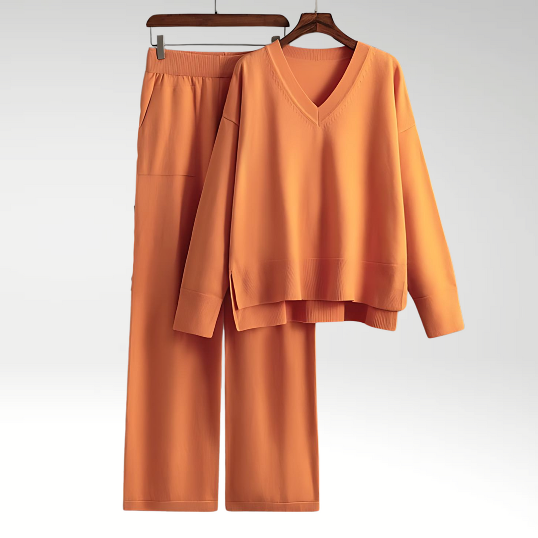 Lefèvre™ Luxe Ensemble deux pièces col V