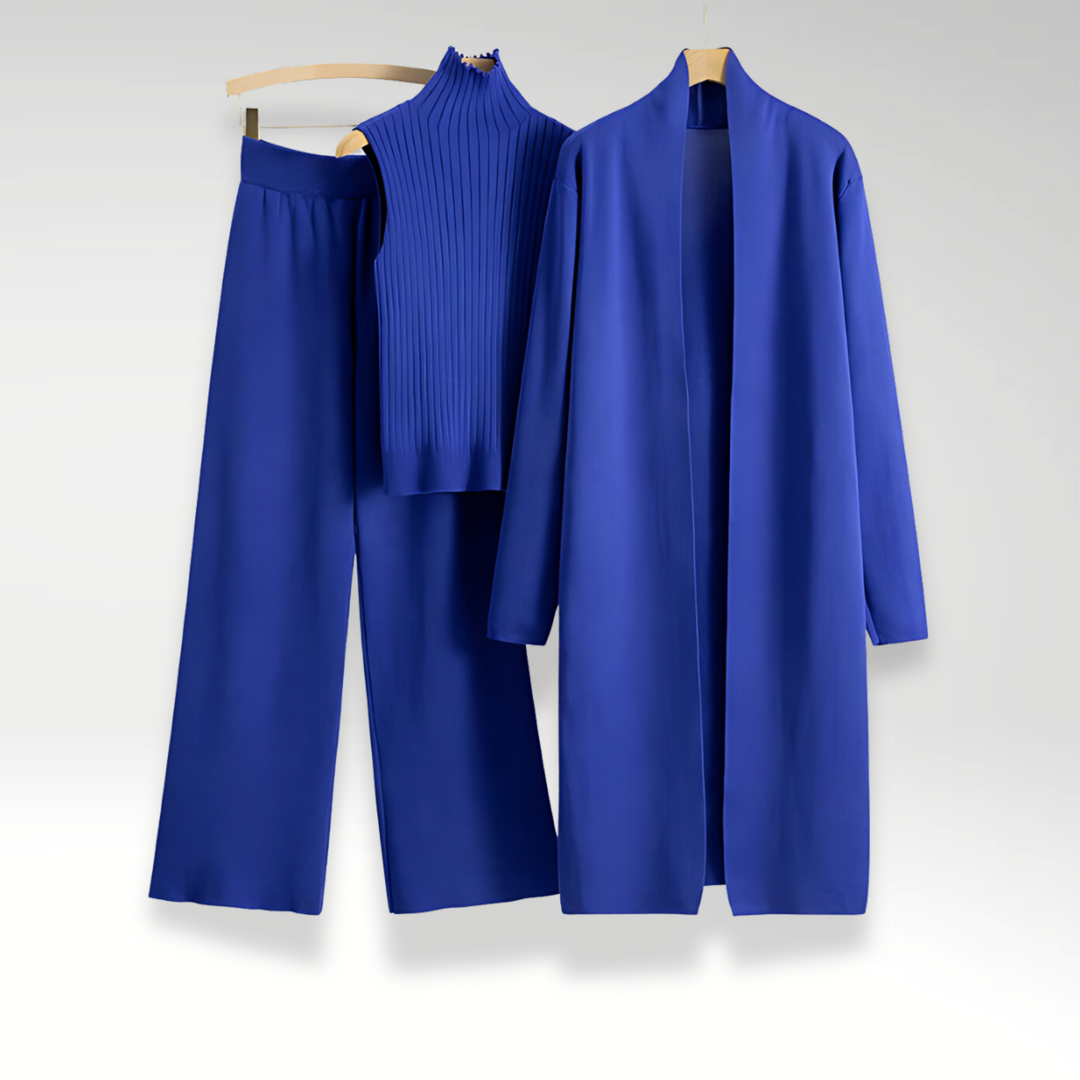 Lefèvre™ Ensemble trois pièces en maille Luxe