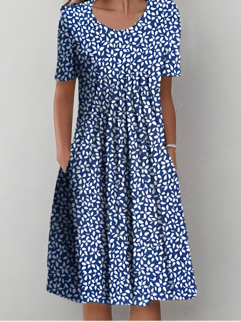 Lefèvre™ Robe Plissée Florale