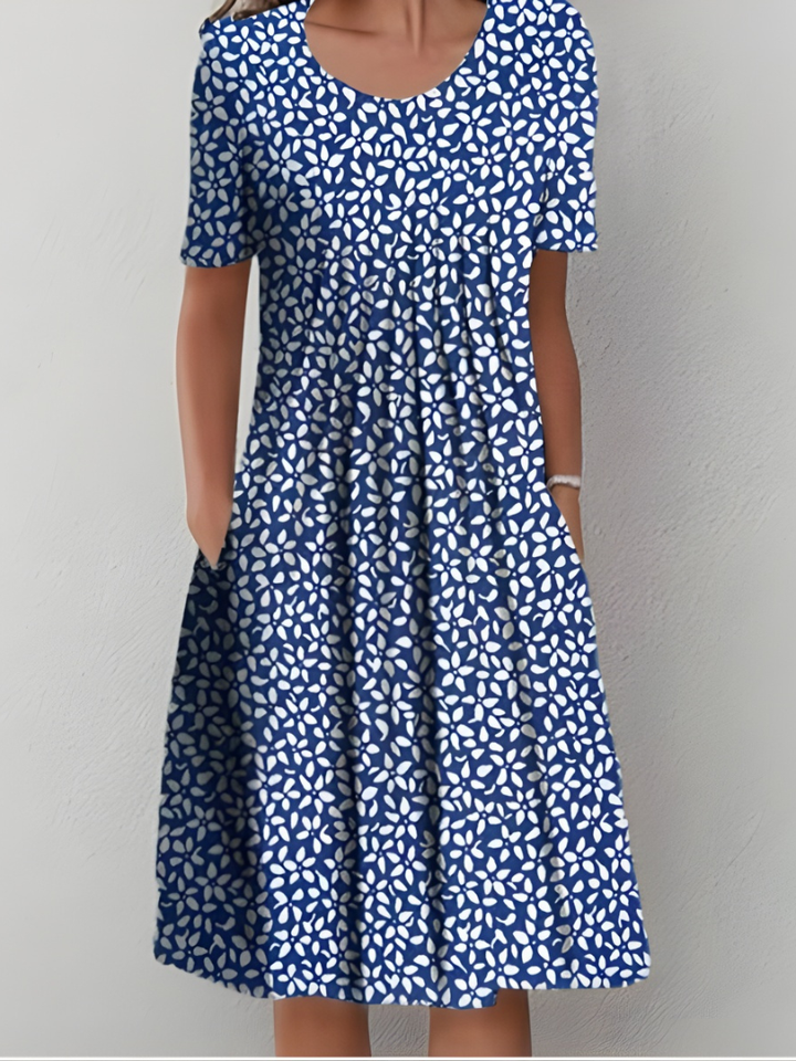 Lefèvre™ Robe Plissée Florale