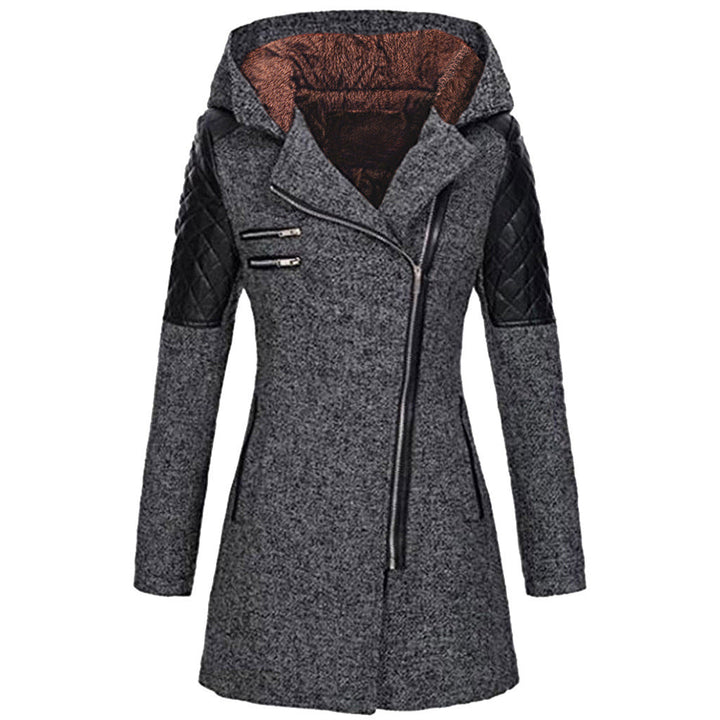 Lefèvre™ Manteau À Capuche Hivernal En Laine Pour Femmes