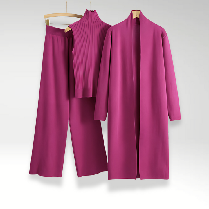 Lefèvre™ Ensemble trois pièces en maille Luxe