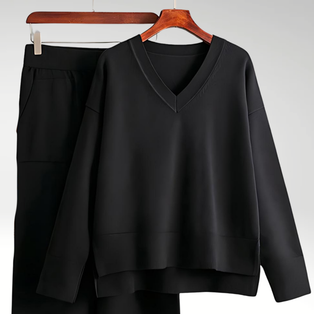 Lefèvre™ Luxe Ensemble deux pièces col V