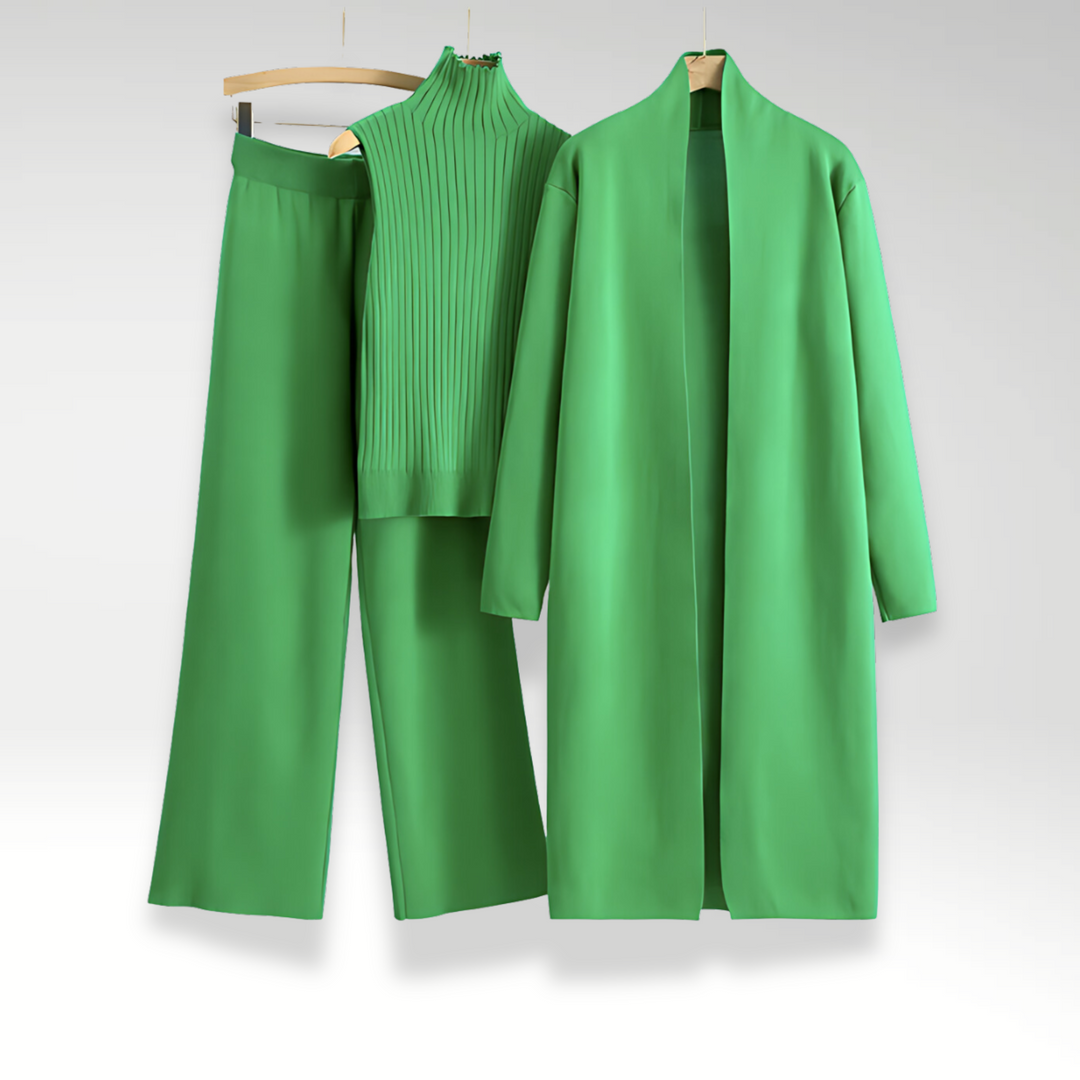 Lefèvre™ Ensemble trois pièces en maille Luxe