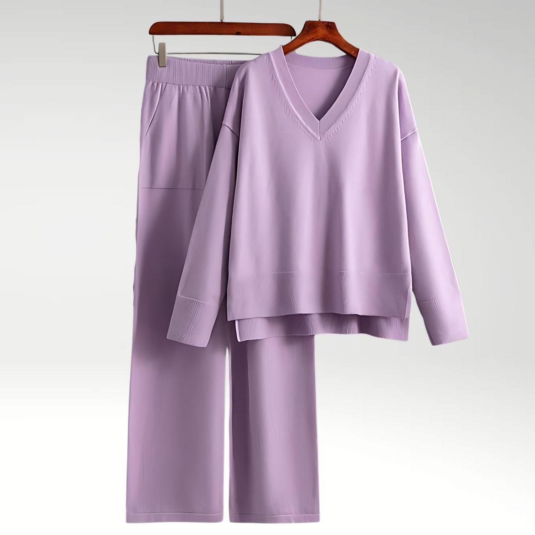 Lefèvre™ Luxe Ensemble deux pièces col V