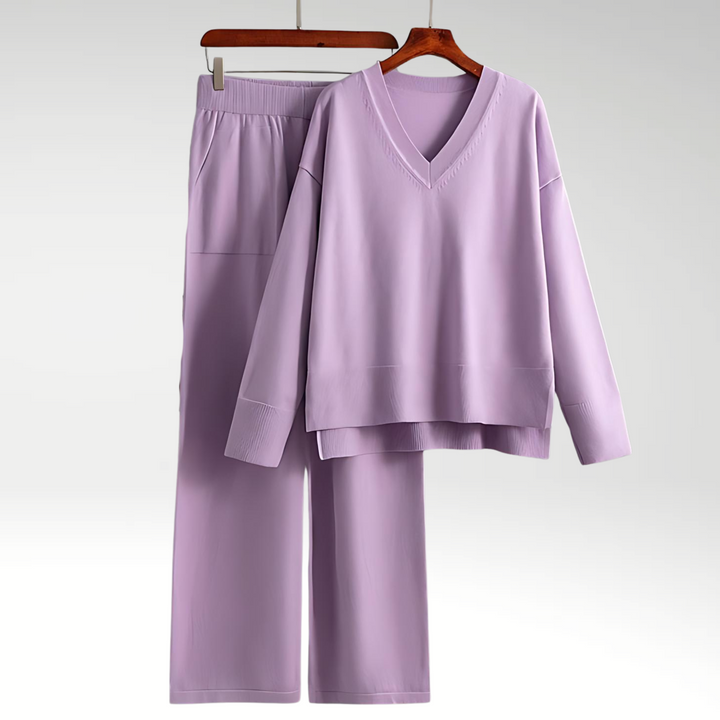 Lefèvre™ Luxe Ensemble deux pièces col V