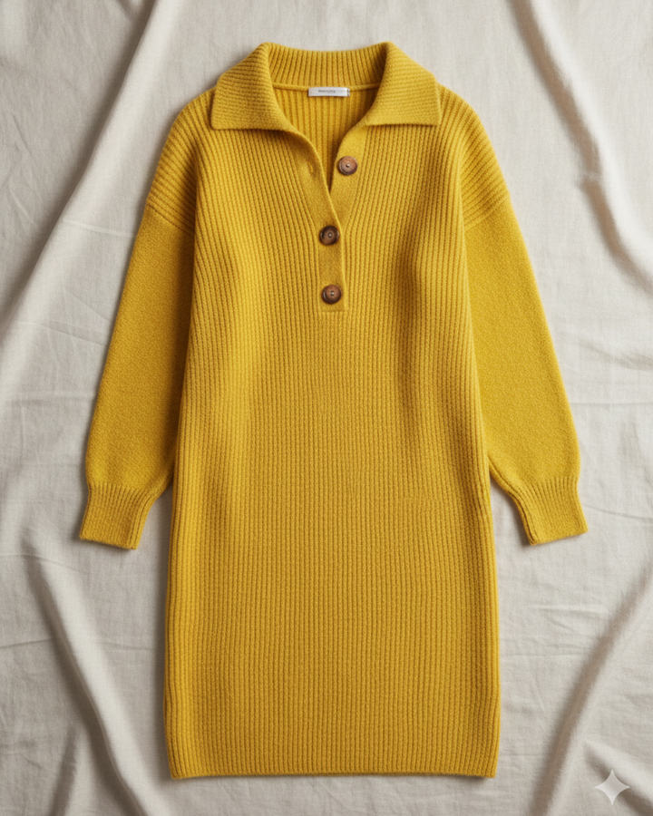 Lefèvre™ Robe Ayda Mi-Longue En Laine