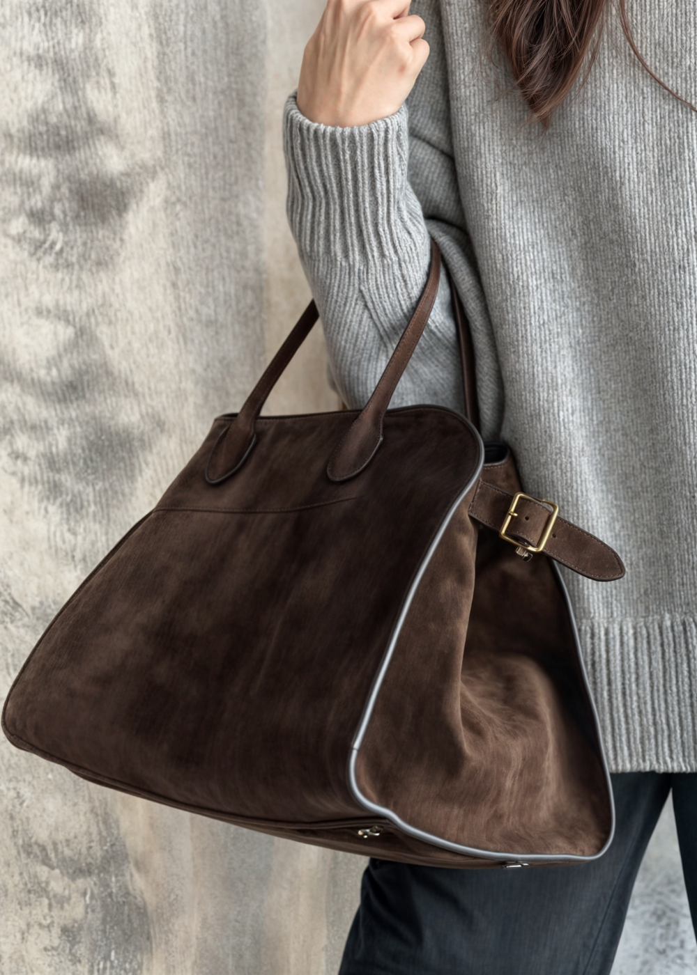 Lefèvre™ Suede Sac à Bandoulière BB