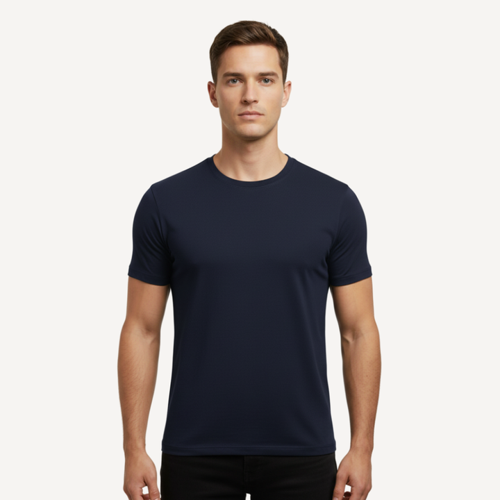 Lefèvre™ – T-shirt Coupe Parfaite Athènes - Bleu marine