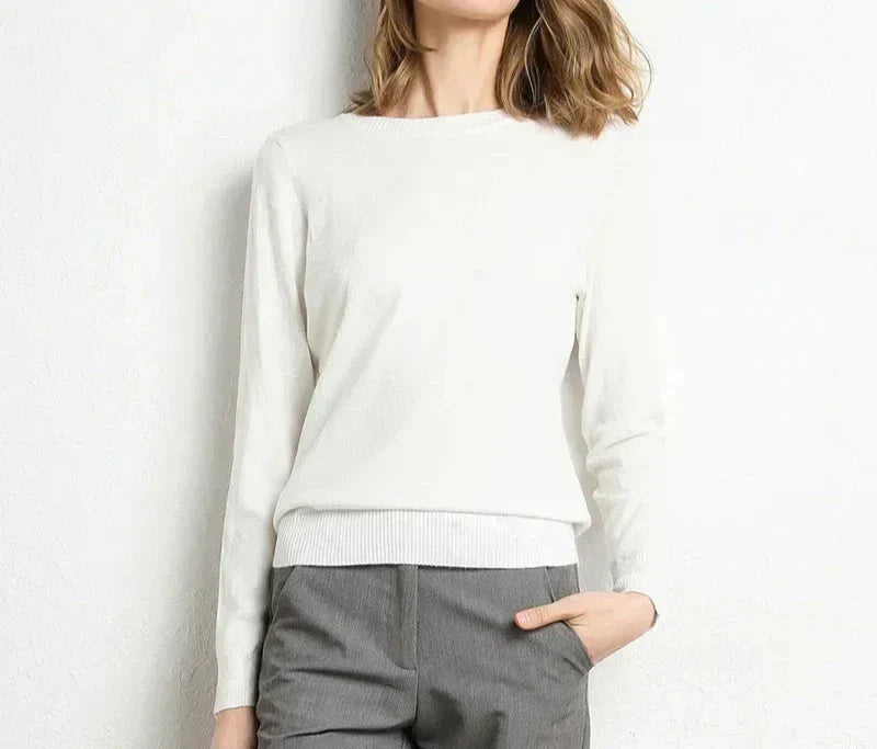Lefèvre™ Pull confort en laine essentiel