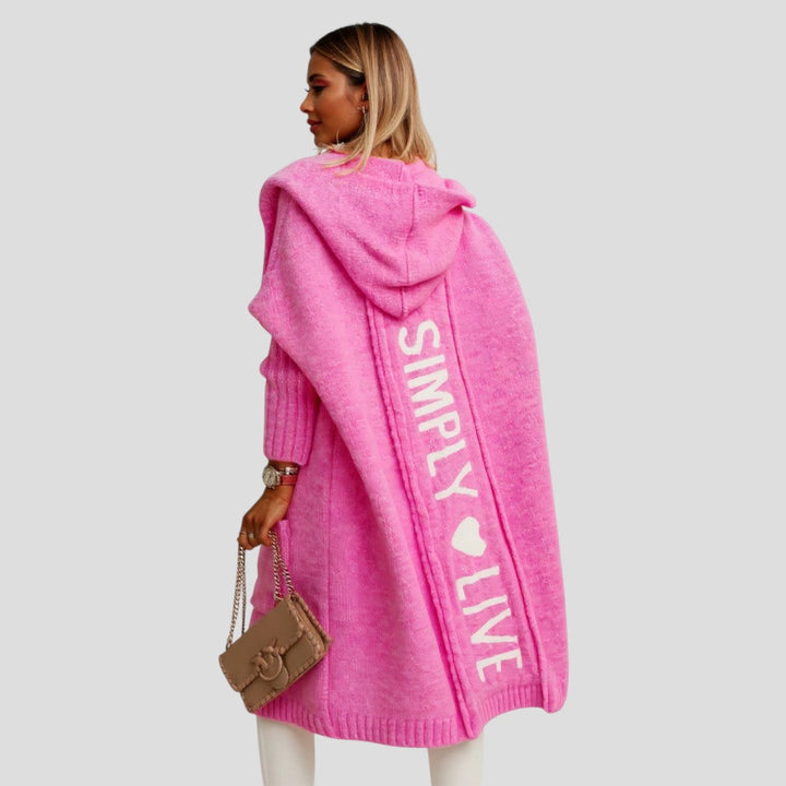 Lefèvre™ Veste longue en tricot