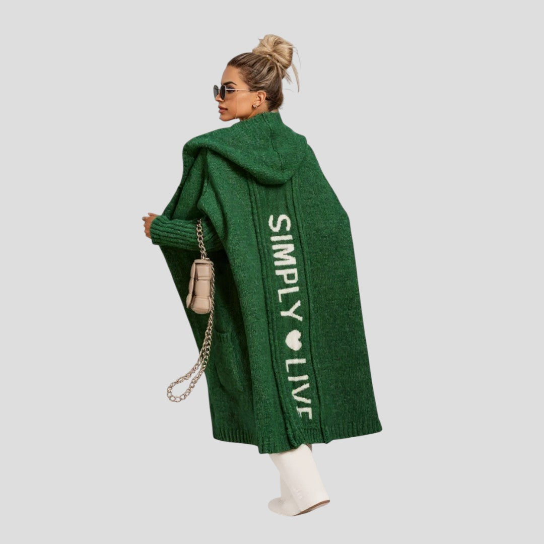 Lefèvre™ Veste longue en tricot