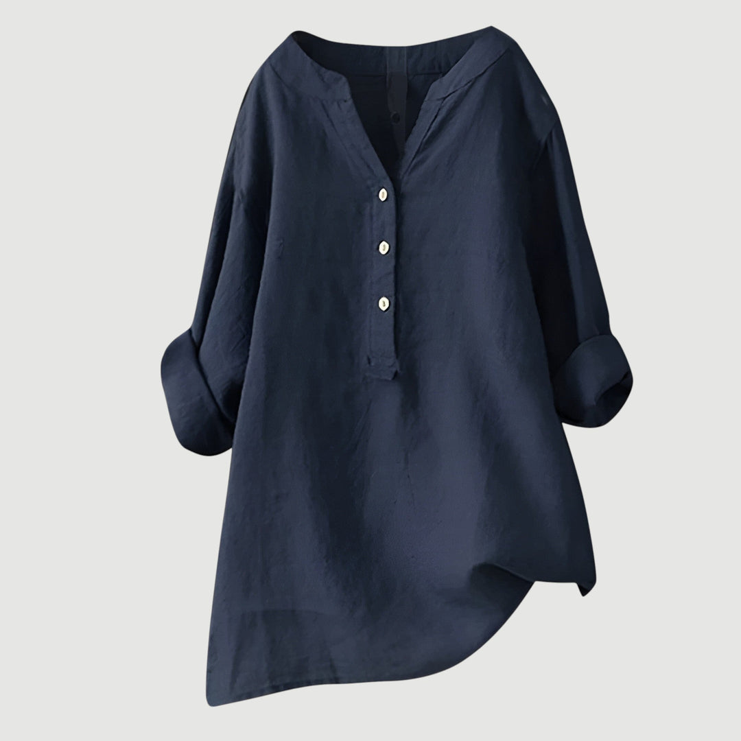 Lefèvre™  Blouse femme en lin légère et confortable