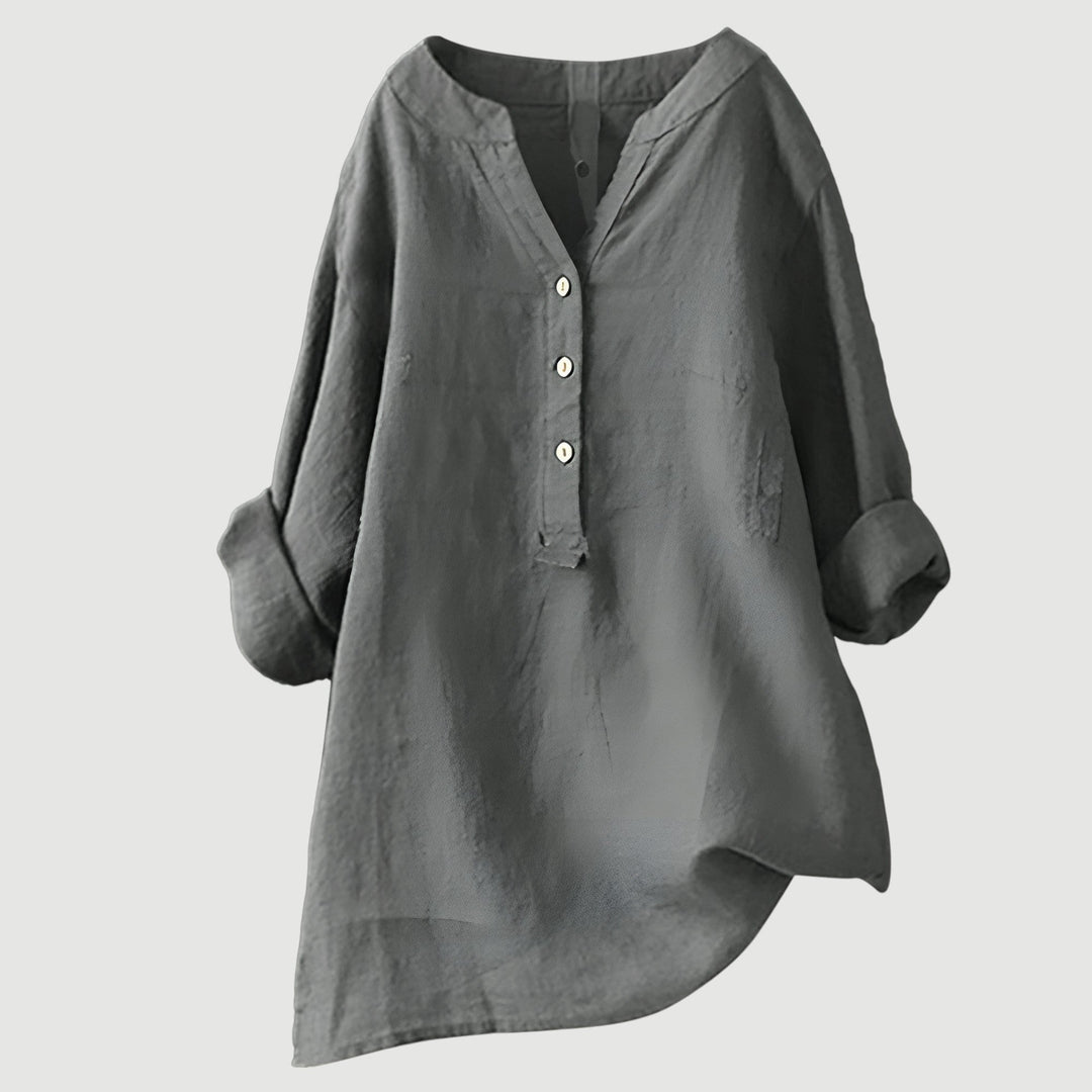 Lefèvre™  Blouse femme en lin légère et confortable