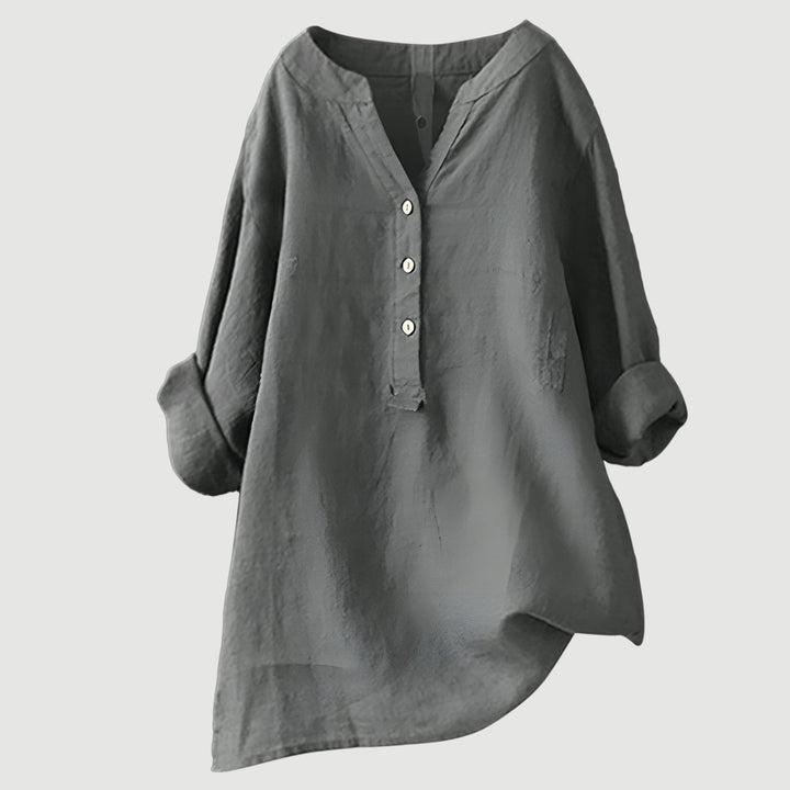 Lefèvre™  Blouse femme en lin légère et confortable