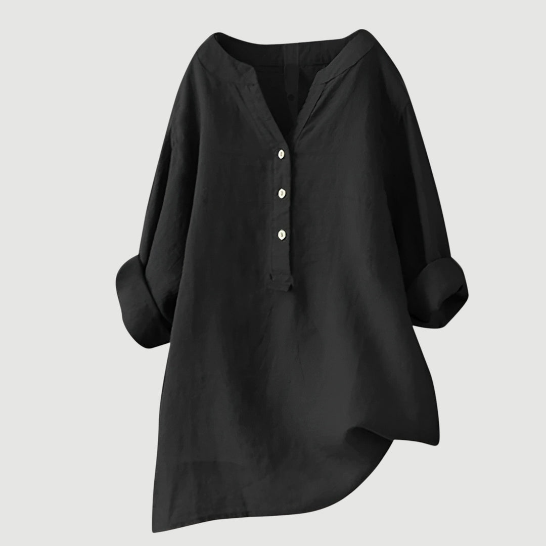 Lefèvre™  Blouse femme en lin légère et confortable