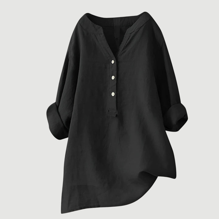 Lefèvre™  Blouse femme en lin légère et confortable