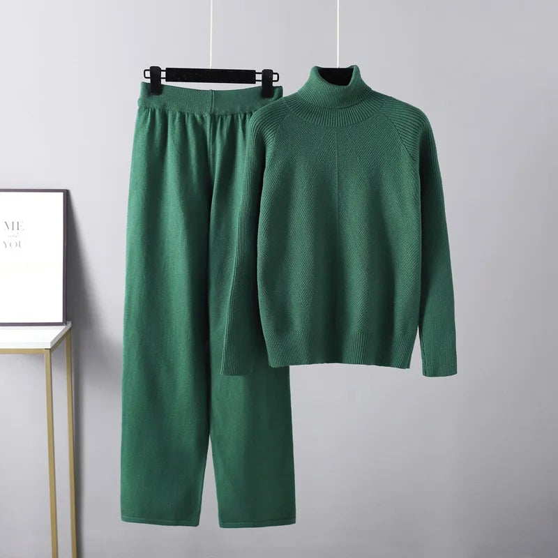 Lefèvre™ Ensemble deux pièces Lounge en tricot torsadé