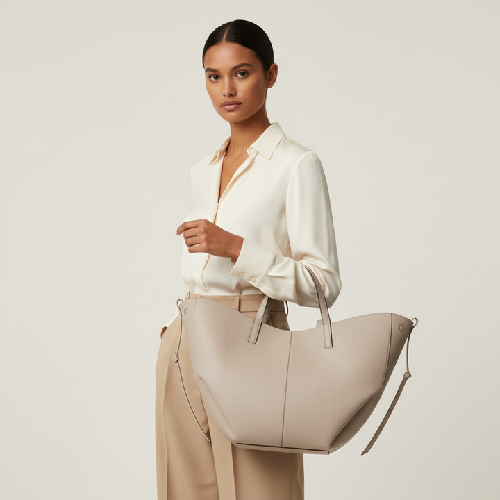 Lefèvre™ Sac Tote Stella - Craie