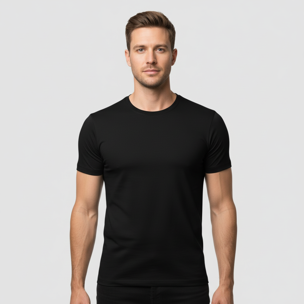 Lefèvre™ – T-shirt Coupe Parfaite Athènes – Noir