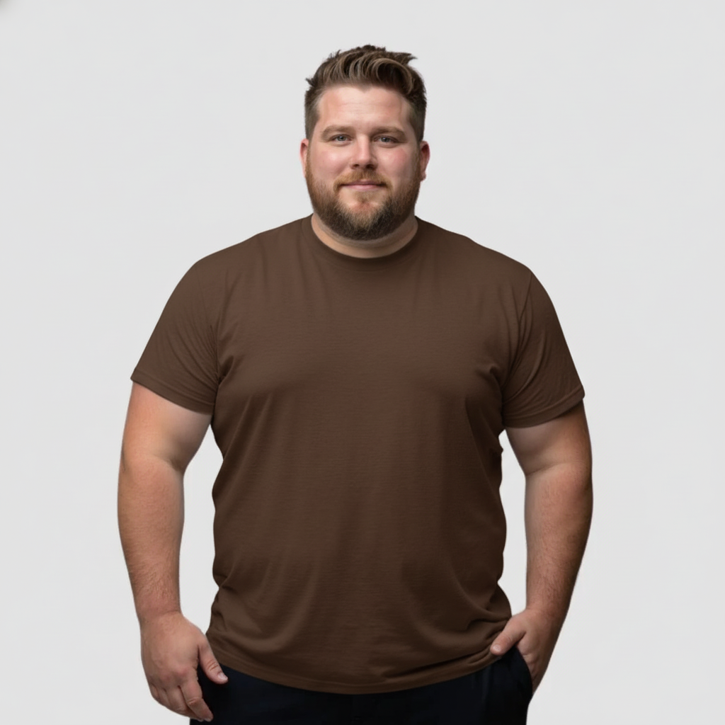 Lefèvre™ – T-shirt Coupe Parfaite Athènes – Marron