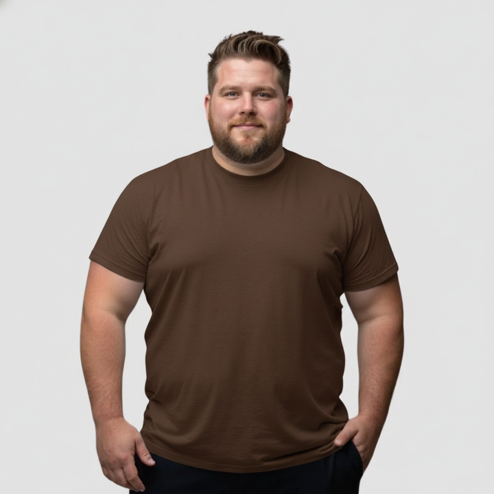 Lefèvre™ – T-shirt Coupe Parfaite Athènes – Marron