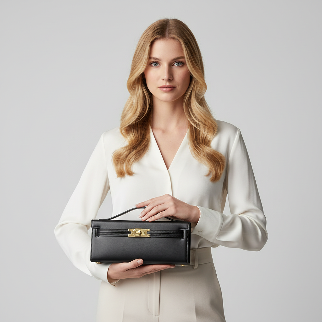 Lefèvre™ Sac à main à poignée supérieure Clémence - Noir